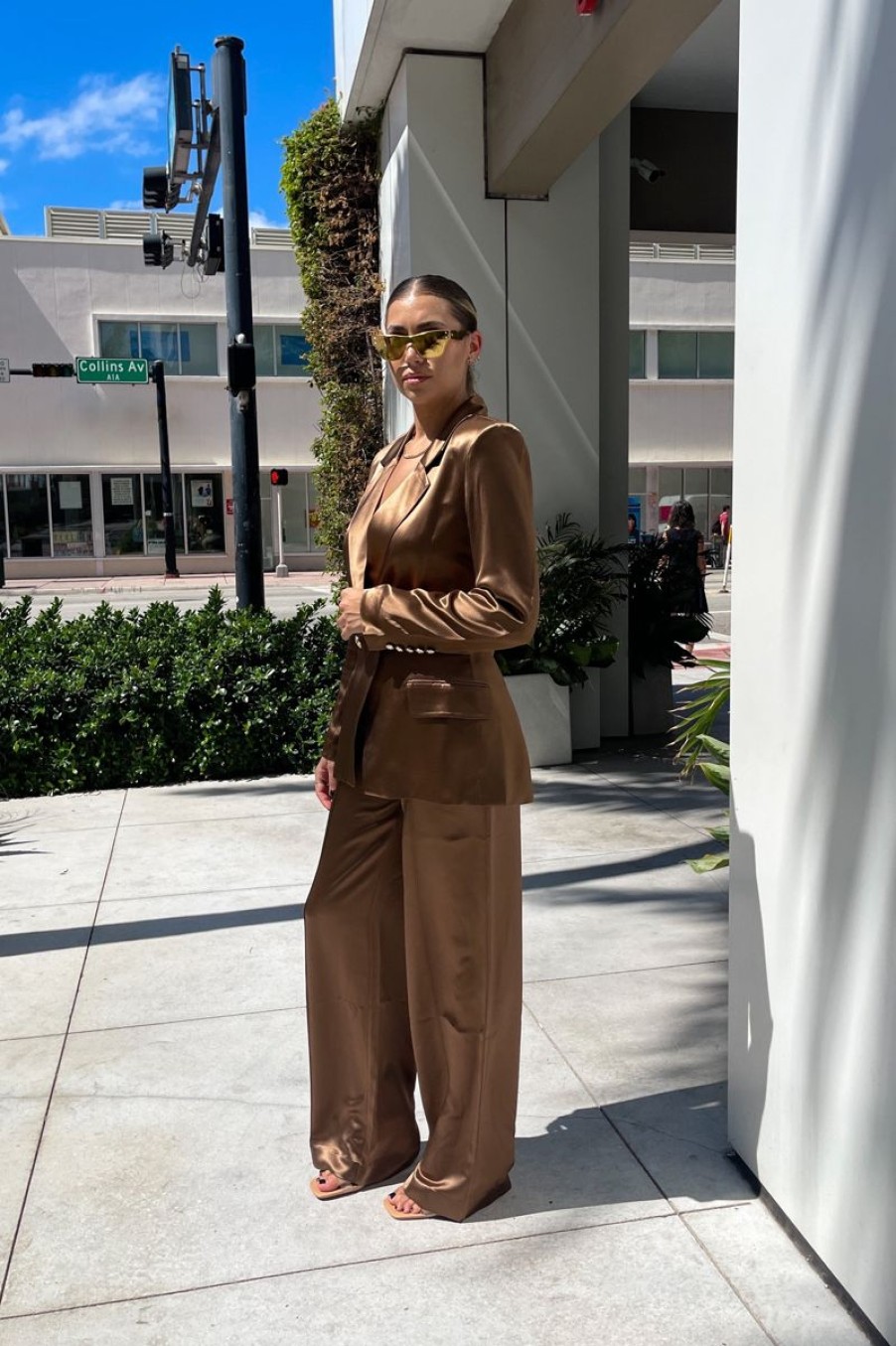 Women RETROFETE Sets | Retrofete Eliza Pants In Cognac