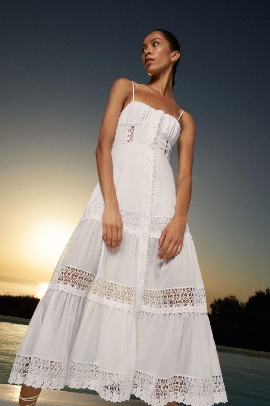 Women CHARO RUIZ IBIZA Dresses | Charo Ruiz Ibiza Marisa Long Dress In White