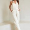 Women HEVRON Jumpsuits & Rompers | Hevron Amara Jumpsuit In Ivory