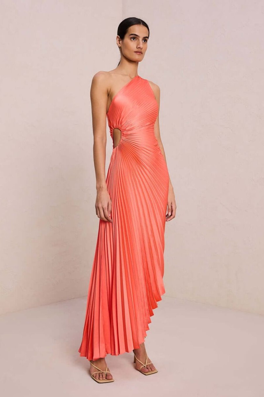 Women A.L.C. Dresses | A.L.C. Delfina Dress In Spiced Coral