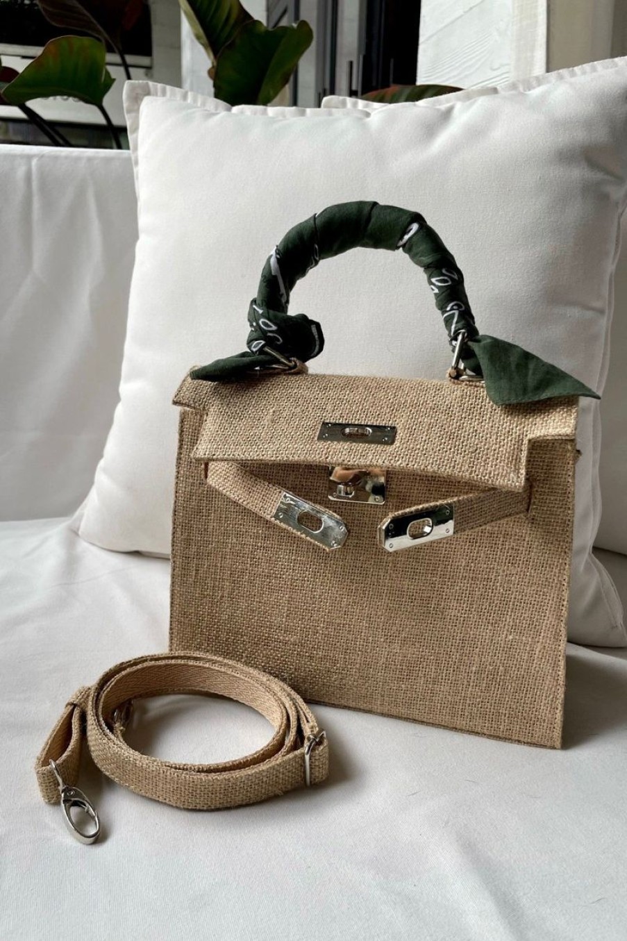 Women DLD BAGS Bags | Dld Bags Mini Ville Bandana Bag In Khaki Green