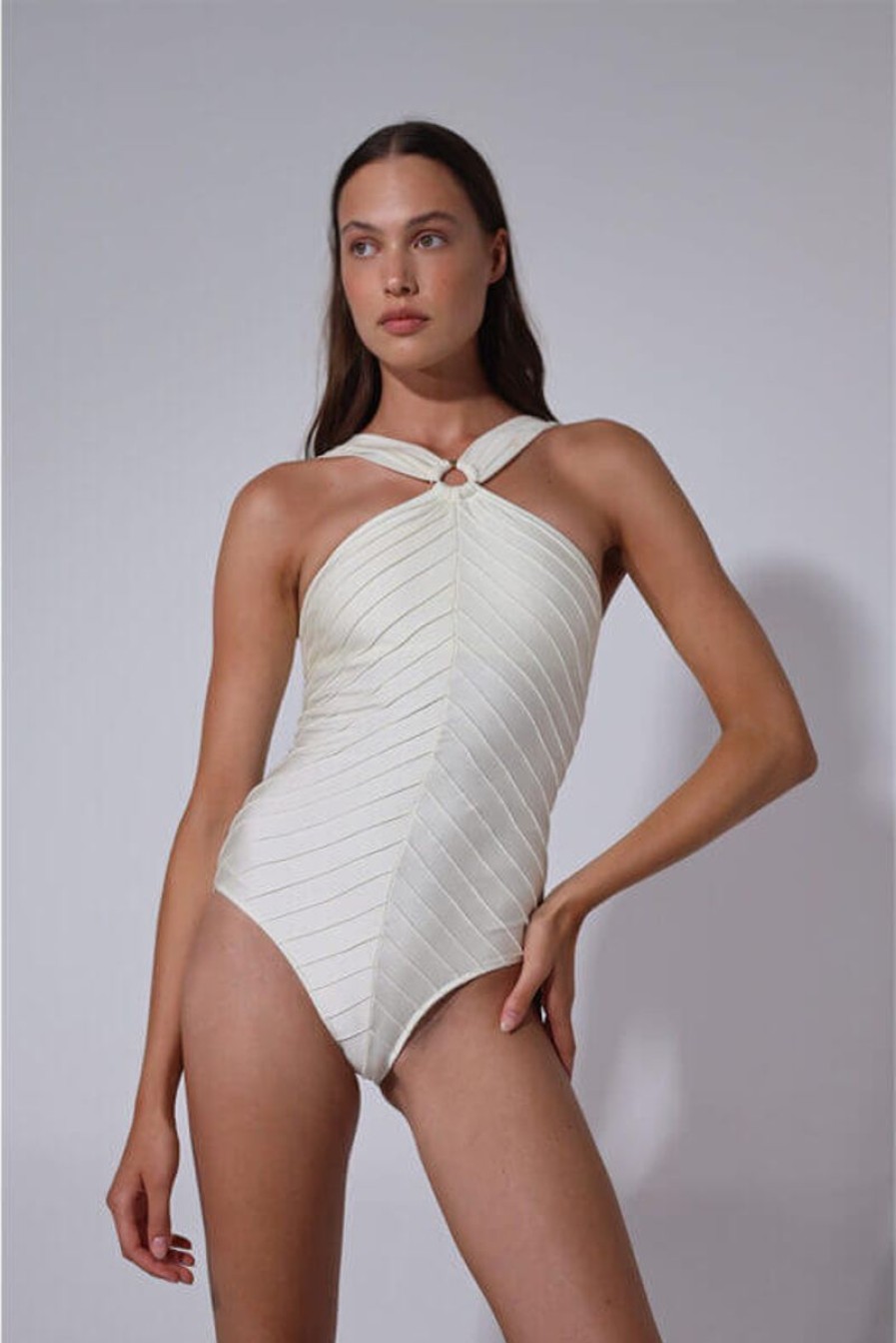 Women SHANI SHEMER Swimwear & Coverups | Shani Shemer Erica One Piece In Cream