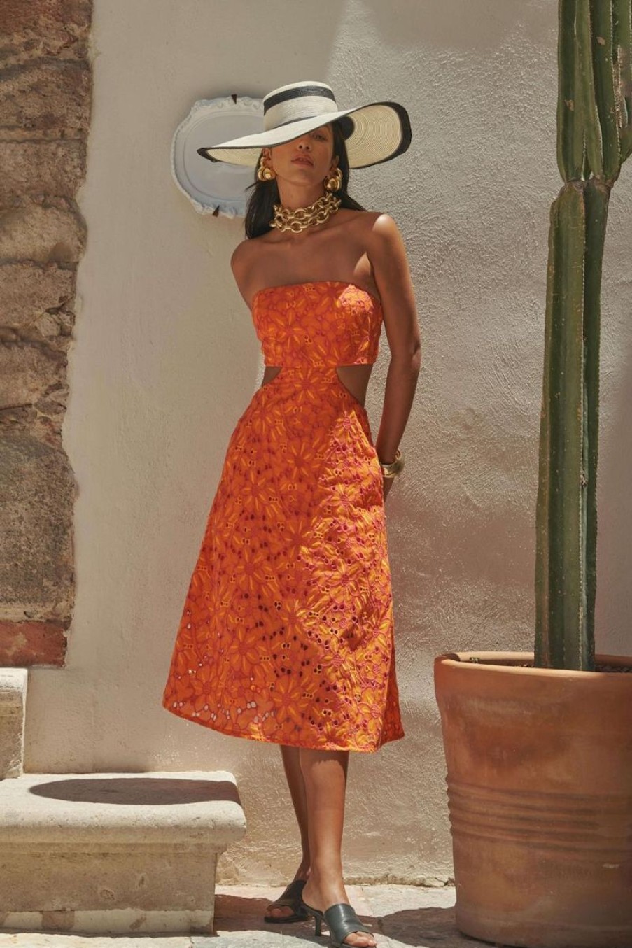 Women WAIMARI Dresses | Waimari Guapa Dress In Orange