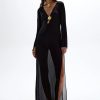 Women CIN CIN Dresses | Cin Cin Hotline Maxi Dress In Black