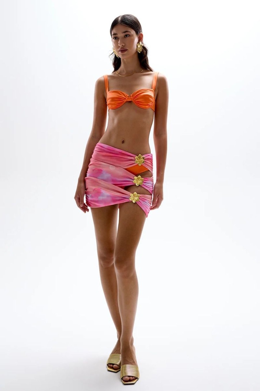 Women CIN CIN Swimwear & Coverups | Cin Cin Coupe Cut-Out Mini Skirt In Sundae