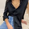 Women L'AGENCE Tops | L'Agence Dani 3/4 Blouse In Black