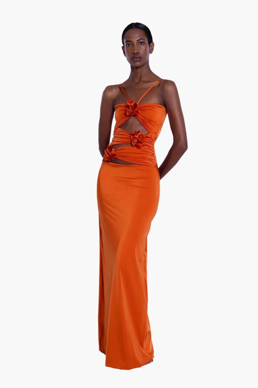 Women MAYGEL CORONEL Dresses | Maygel Coronel Veranera Dress In Orange Egitto