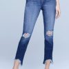 Women L'AGENCE Denim | L'Agence High Line Hi Rise Destruct In Castaic Destruct