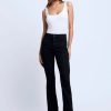 Women L'AGENCE Denim | L'Agence Ruth H/R Straight In Black