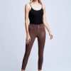 Women L'AGENCE Denim | L'Agence Margot Coated In Dark Mocha Brown Coated