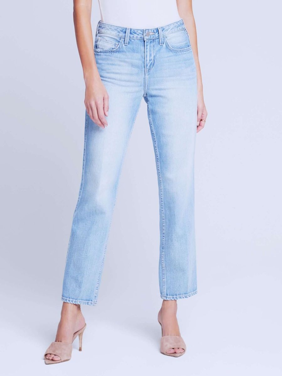 Women L'AGENCE Denim | L'Agence Marjorie Slouch Slim Straight In Mayfield