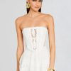 Women CHARO RUIZ IBIZA Dresses | Charo Ruiz Ibiza Zannick Short Dress In White