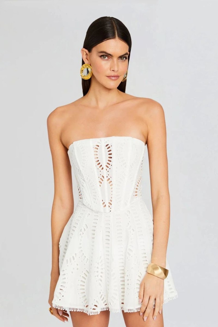 Women CHARO RUIZ IBIZA Dresses | Charo Ruiz Ibiza Zannick Short Dress In White