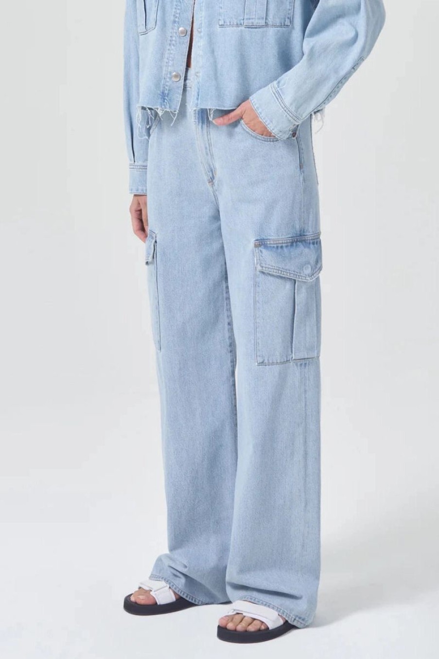 Women AGOLDE Denim | Agolde Minka Cargo Jeans In Realm