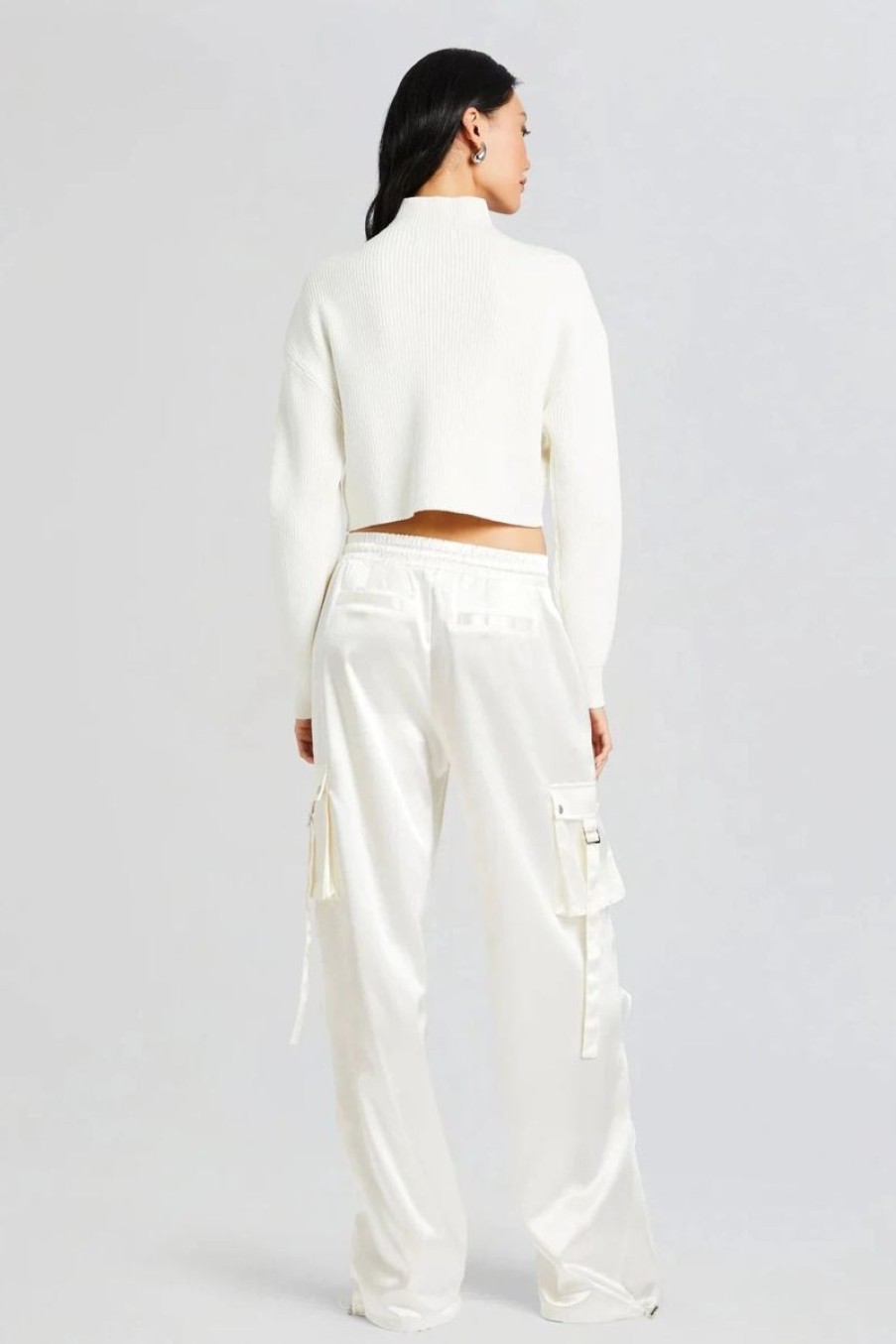 Women SEROYA Pants | Seroya Finley Cargo Pant In Winter White