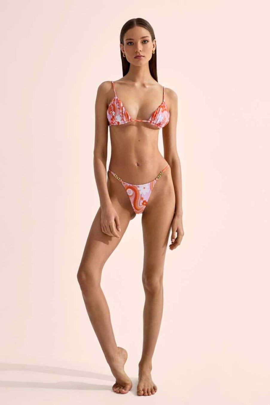 Women CIN CIN Swimwear & Coverups | Cin Cin Midsummer String Bikini Bottoms In Bloom