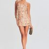 Women RETROFETE Dresses | Retrofete Zhuri Dress In Gold Seashell