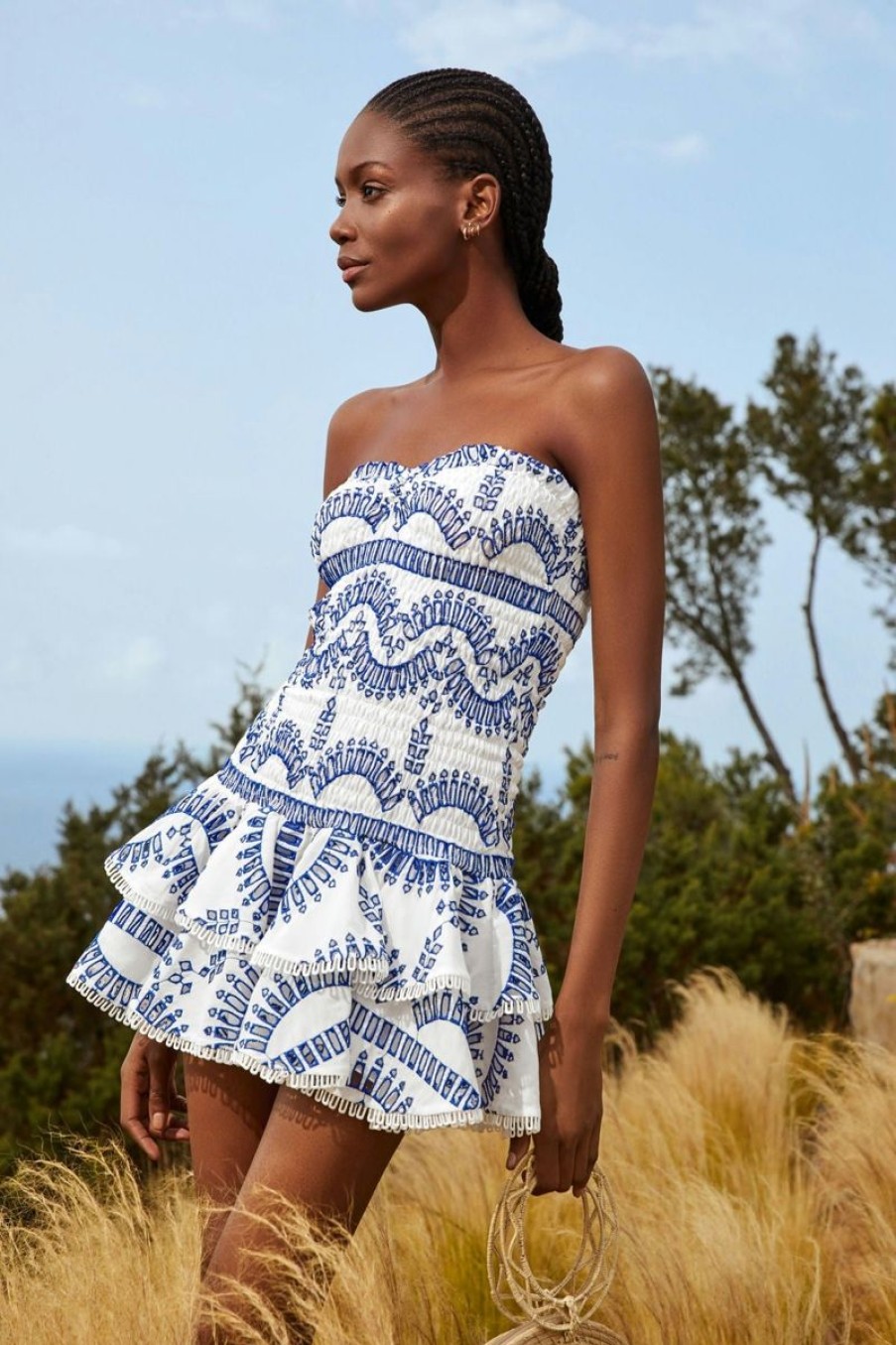 Women CHARO RUIZ IBIZA Dresses | Charo Ruiz Ibiza Megan Short Dress In Klein Blue