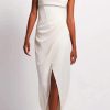 Women PATBO Dresses | Patbo Draped Maxi Dress In Ivory