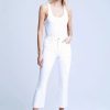 Women L'AGENCE Denim | L'Agence Kendra H/R Crop Flare In Blanc