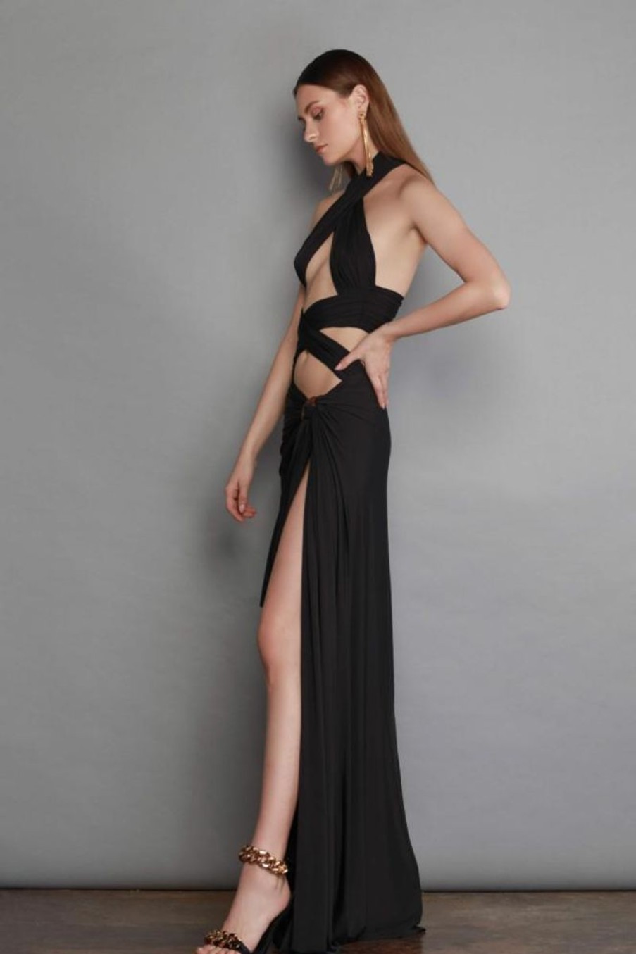 Women BRONX AND BANCO Dresses | Bronx And Banco Cleopatra Maxi Dress In Black