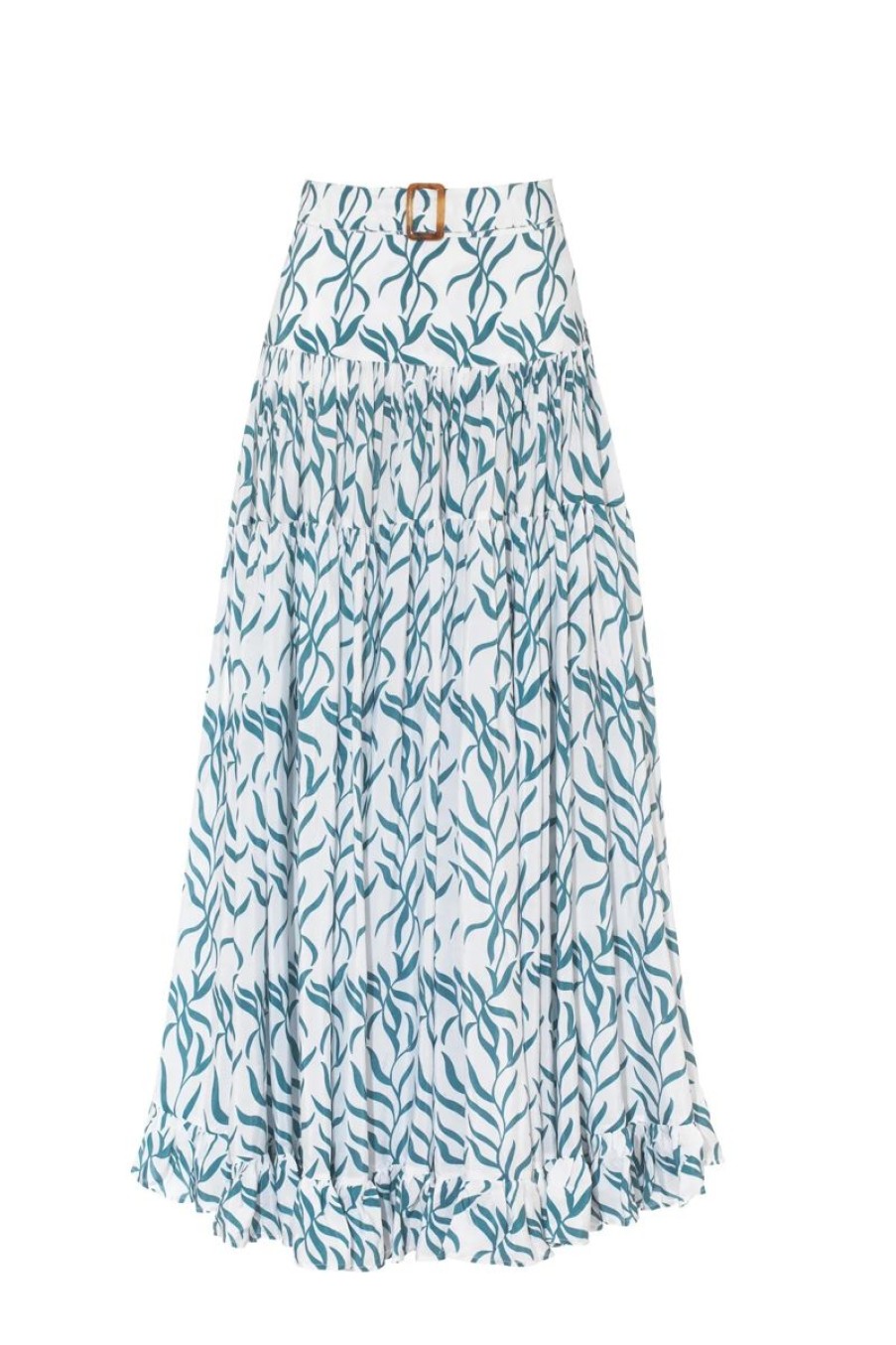 Women ALEXANDRA MIRO Swimwear & Coverups | Alexandra Miro Penelope Maxi Skirt In Climbing Leaf