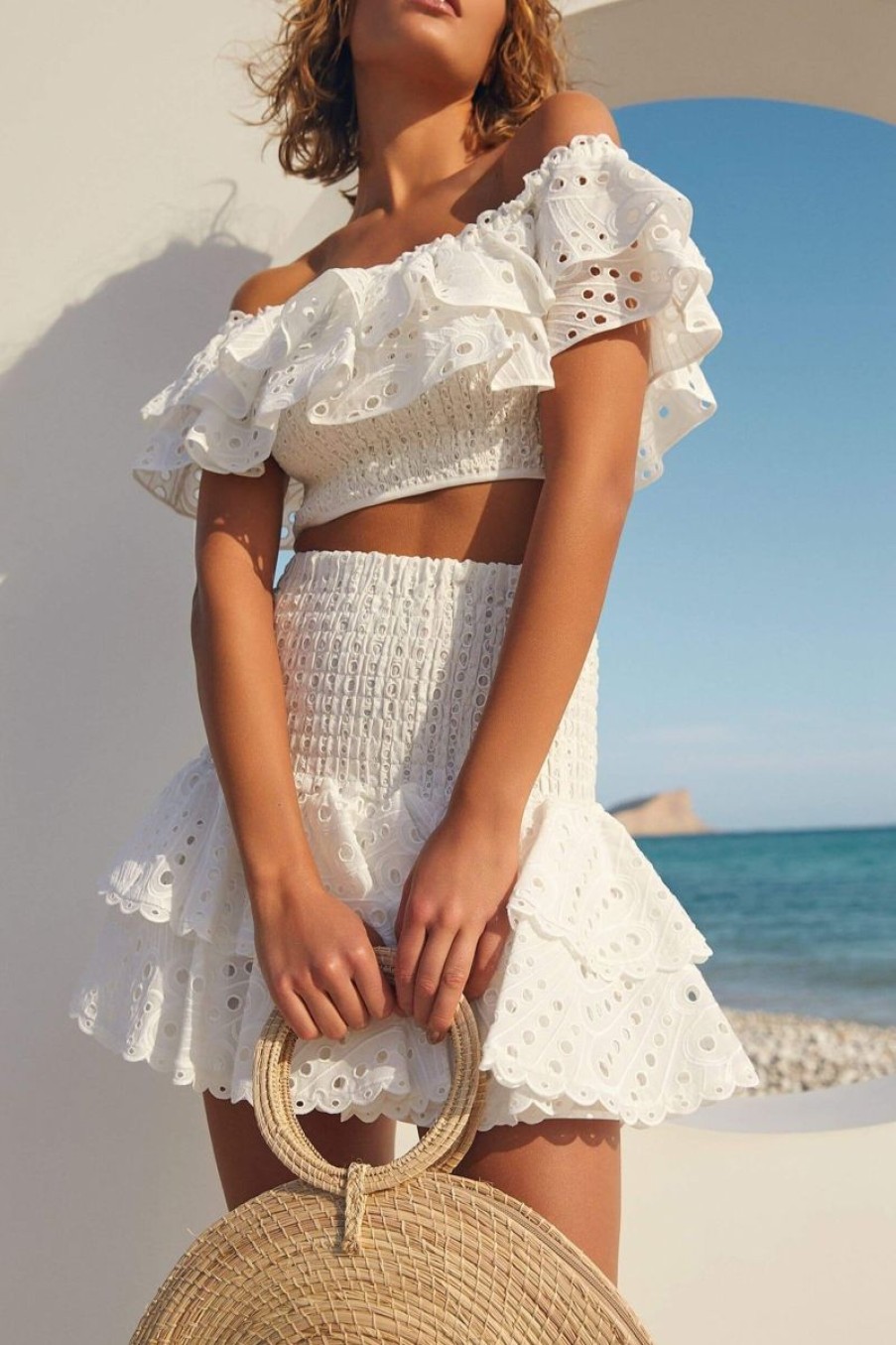 Women CHARO RUIZ IBIZA Sets | Charo Ruiz Ibiza Clara Top In White