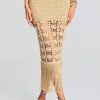 Women RETROFETE Skirts | Retrofete Naida Skirt In Gold