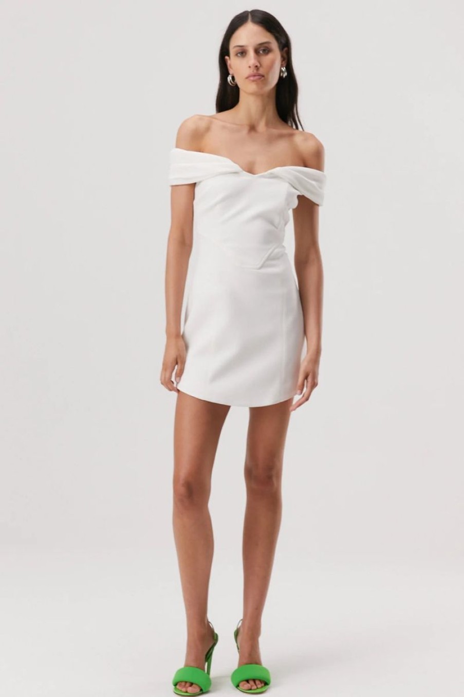 Women MISHA Dresses | Misha Caden Mini Dress In Ivory