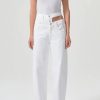 Women AGOLDE Denim | Agolde Broken Waistband Jean In Milkshake