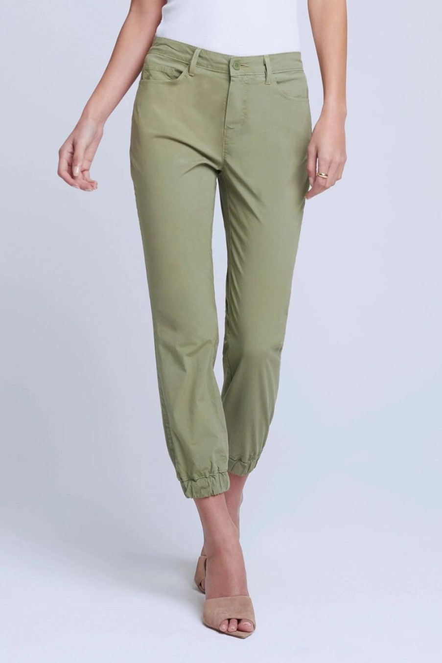 Women L'AGENCE Pants | L'Agence Mirabel M/R Flight Pant In Soft Army