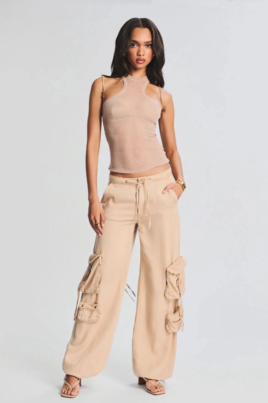 Women SEROYA Pants | Seroya Peggy Cargo Pant In Sand Dune