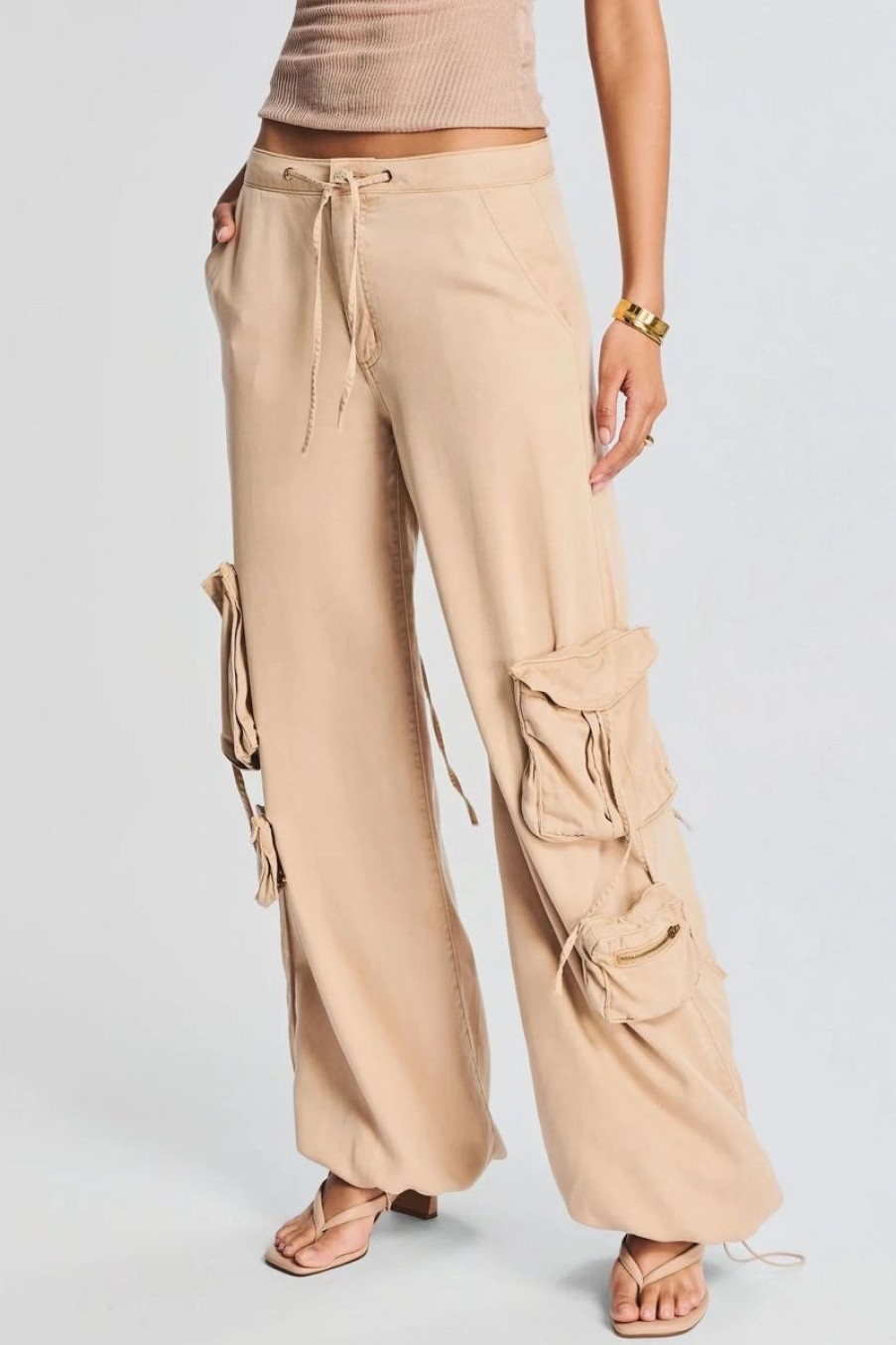 Women SEROYA Pants | Seroya Peggy Cargo Pant In Sand Dune