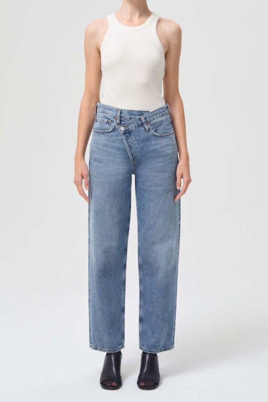 Women AGOLDE Denim | Agolde Criss Cross Jean In Eternal