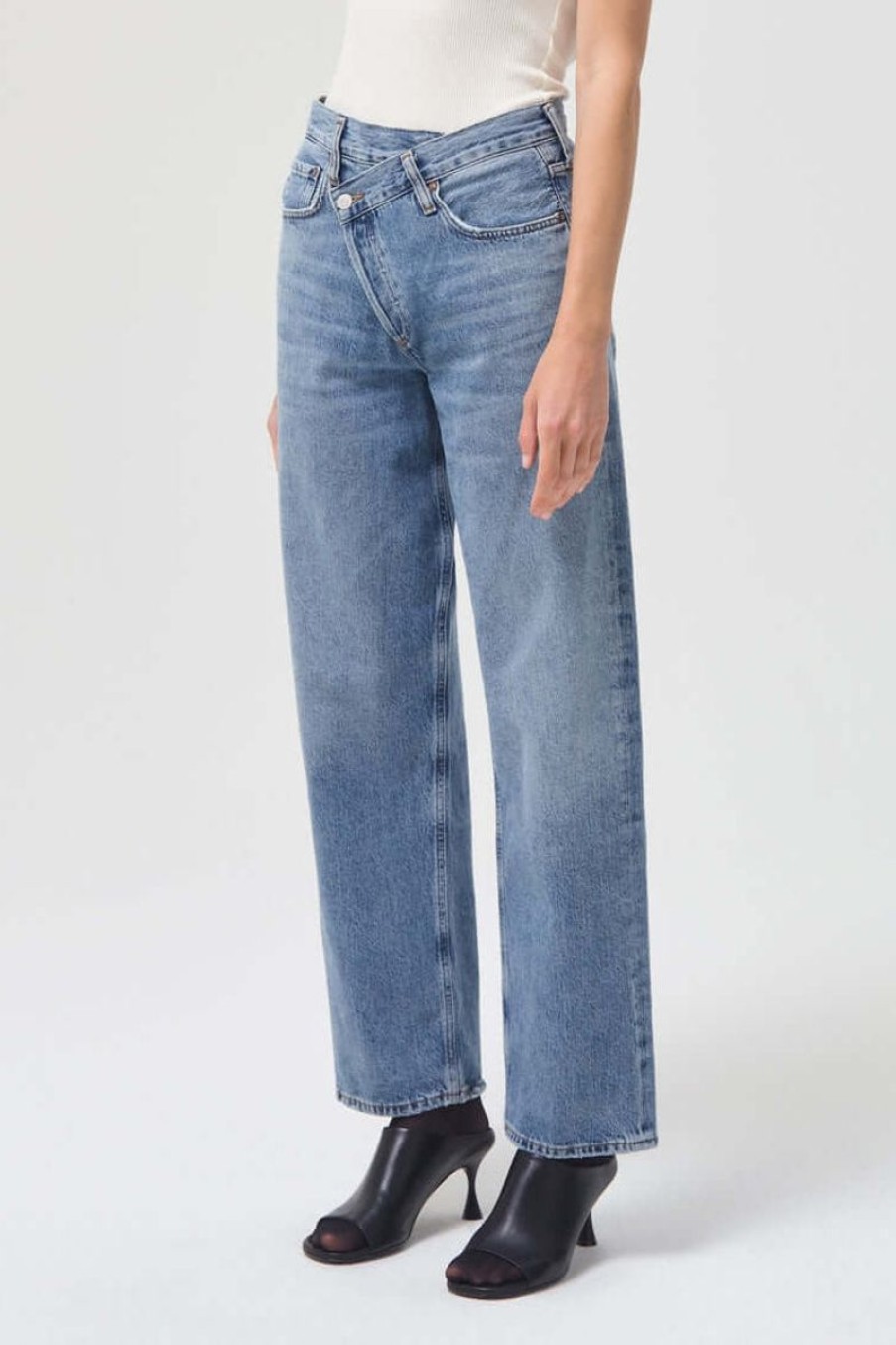 Women AGOLDE Denim | Agolde Criss Cross Jean In Eternal