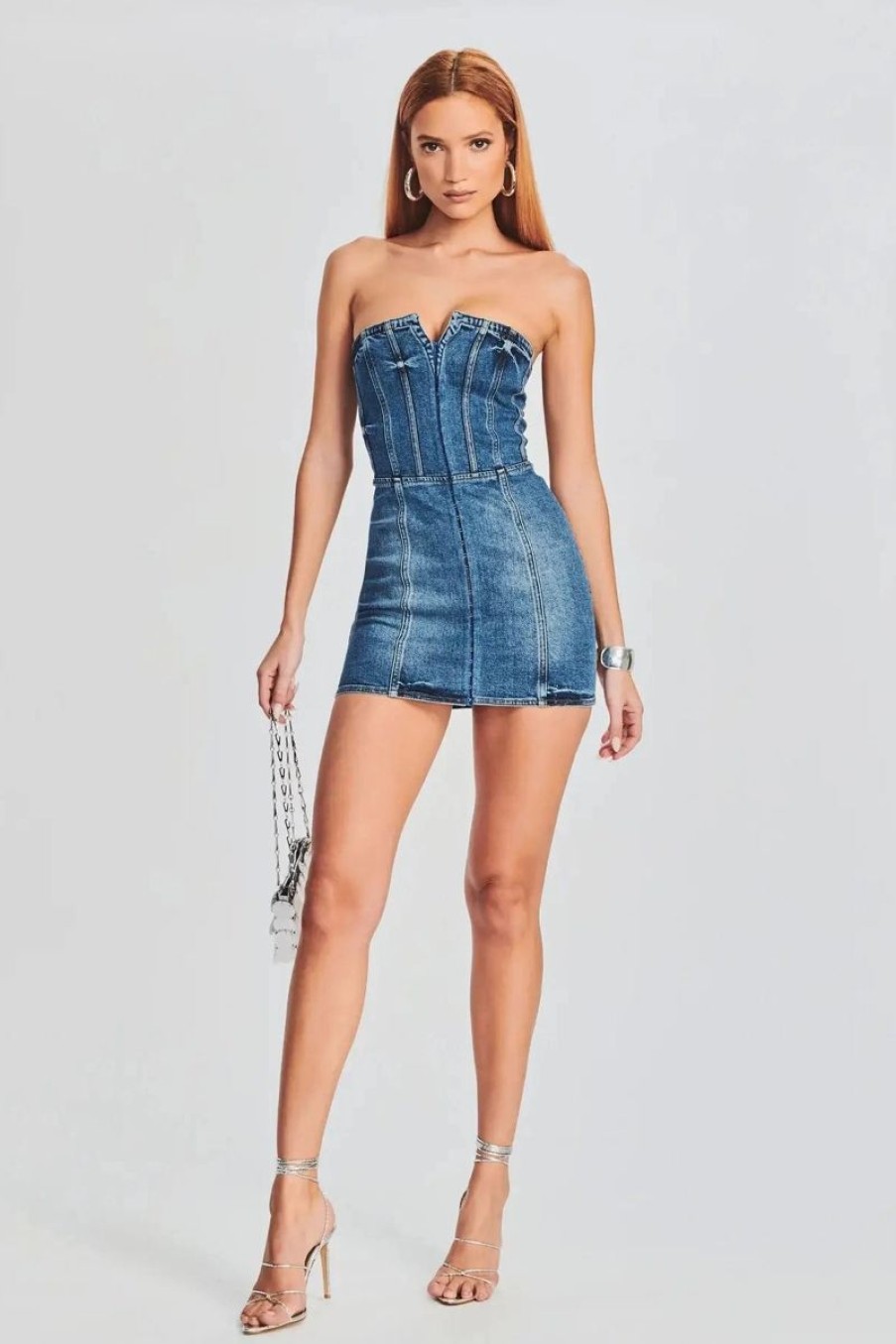 Women RETROFETE Dresses | Retrofete Andreia Denim Dress In Bailey