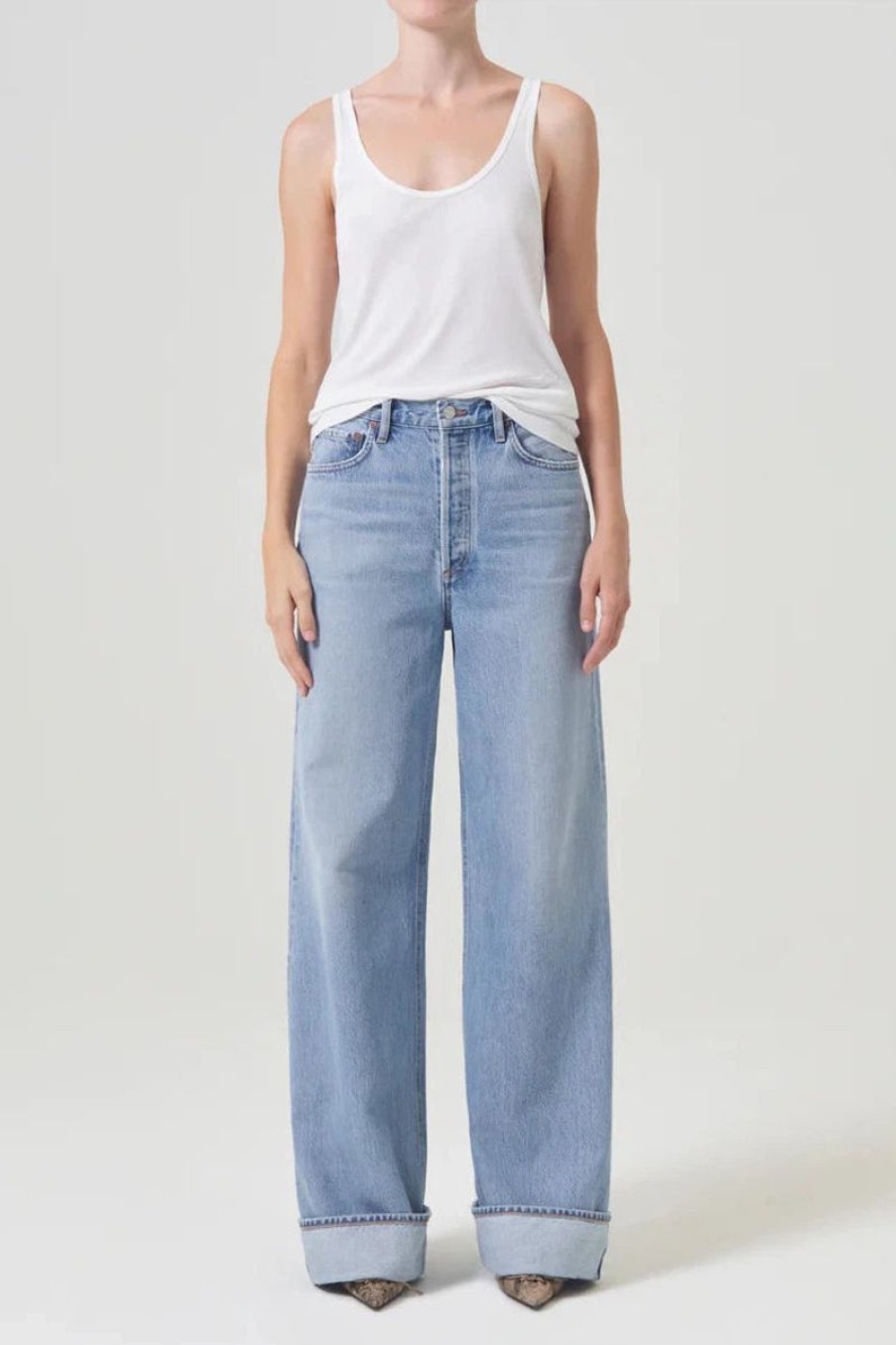 Women AGOLDE Denim | Agolde Dame High Rise Wide Leg Jean In Showdown