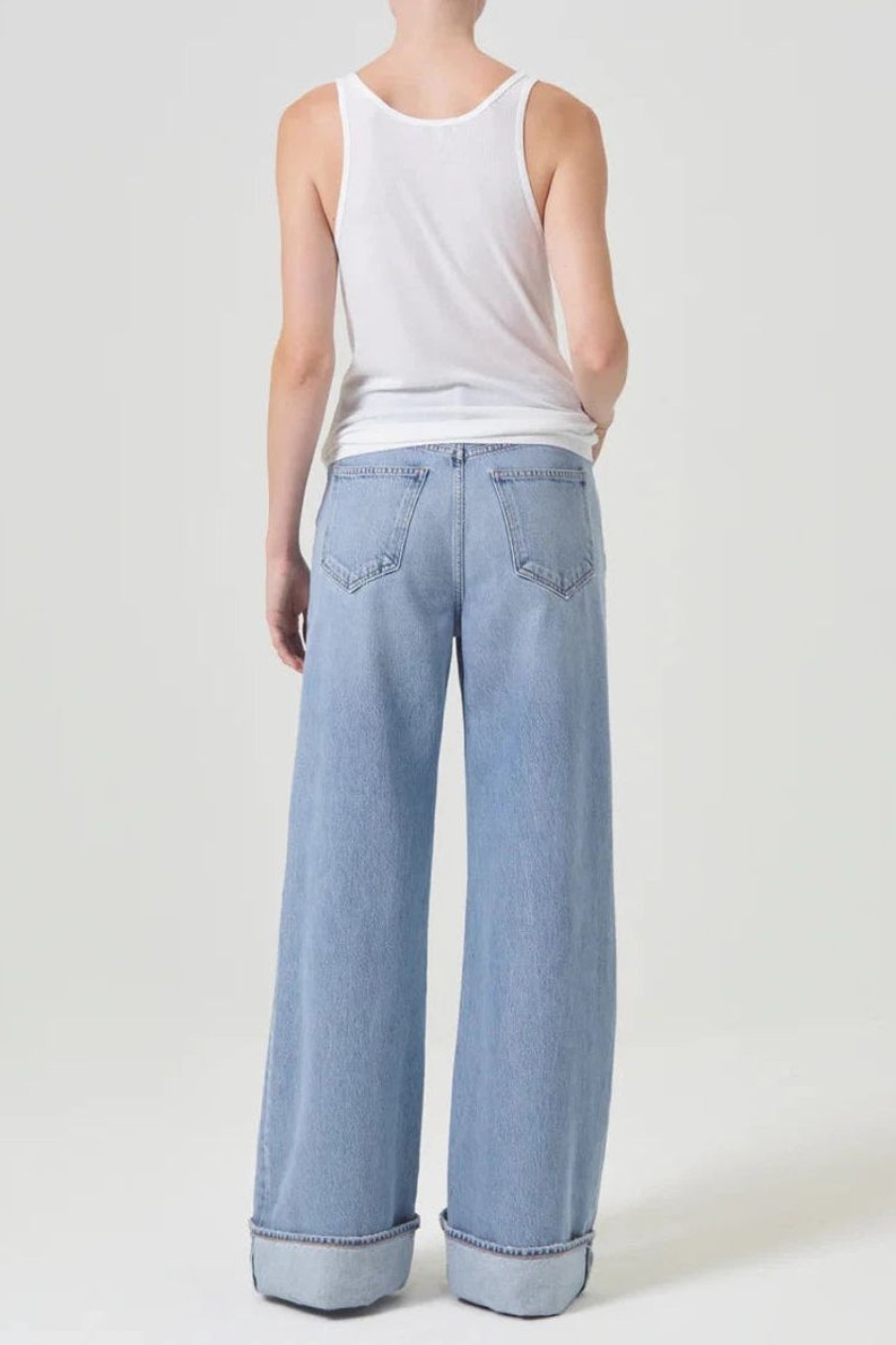 Women AGOLDE Denim | Agolde Dame High Rise Wide Leg Jean In Showdown