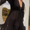 Women CHARO RUIZ IBIZA Swimwear & Coverups | Charo Ruiz Ibiza Antonella Kaftan In Black