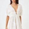 Women L*SPACE Swimwear & Coverups | Lspace Ocean Eyes Tunic In Cream