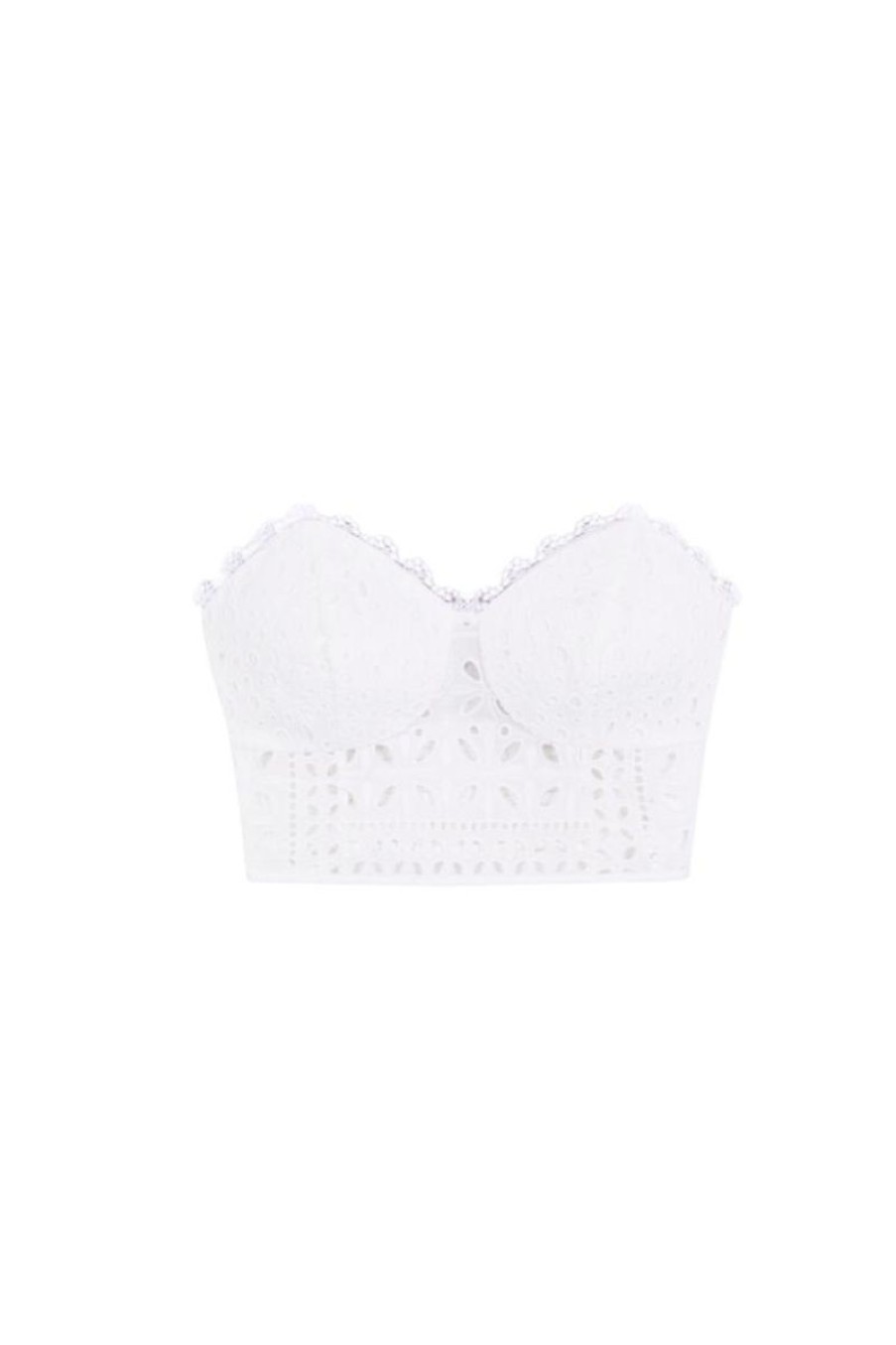 Women CHARO RUIZ IBIZA Tops | Charo Ruiz Ibiza Lita Batista Bustier In White