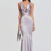 Women RETROFETE Dresses | Retrofete Chantelle Dress In Mink Grey