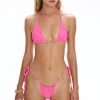 Women CIN CIN Swimwear & Coverups | Cin Cin Isle Hoop Bikini Top In Barbie