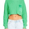 Women SEROYA Tops | Seroya Mid Cropped Devin Sweater In Pistachio