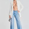 Women RETROFETE Denim | Retrofete Ingrid Mid Rise Jean In Celeste