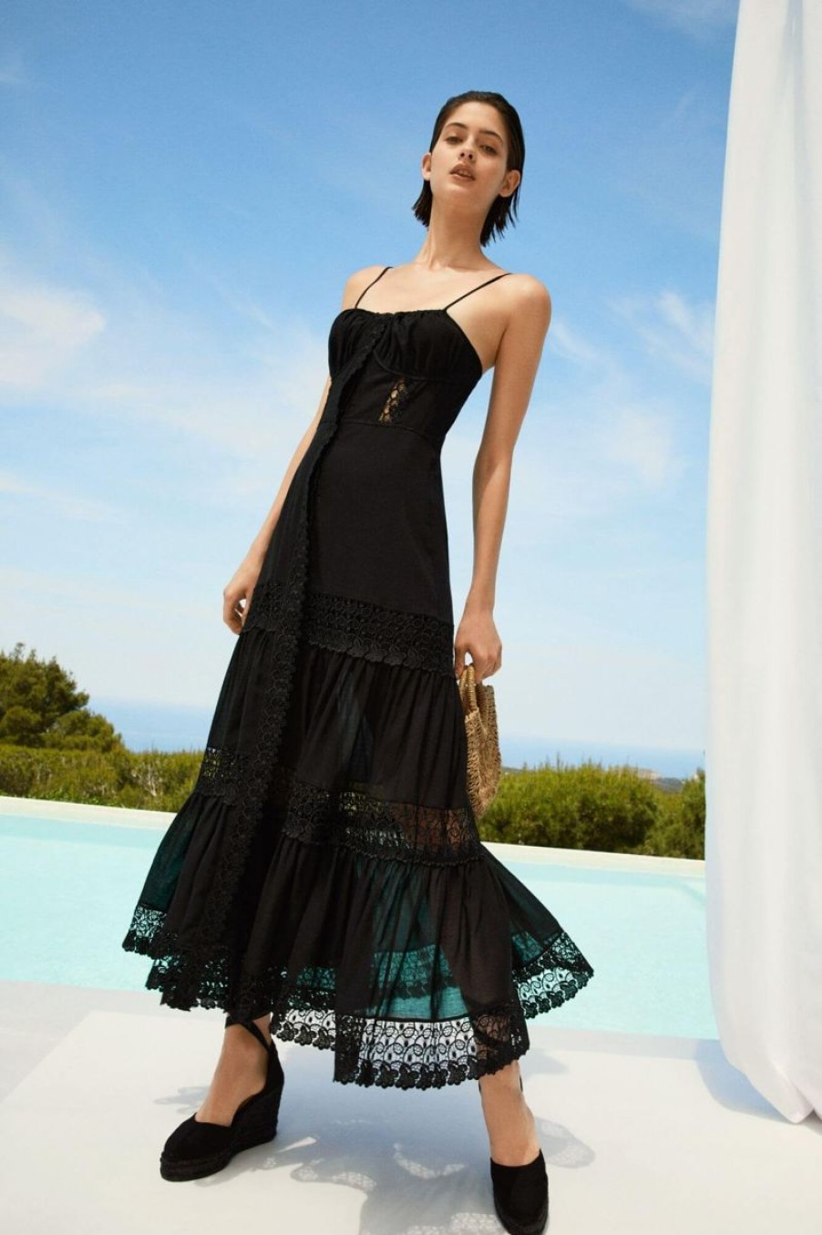 Women CHARO RUIZ IBIZA Dresses | Charo Ruiz Ibiza Marisa Long Dress In Black