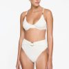 Women REVEL REY Swimwear & Coverups | Revel Rey Inez Bottom In Cream Snake