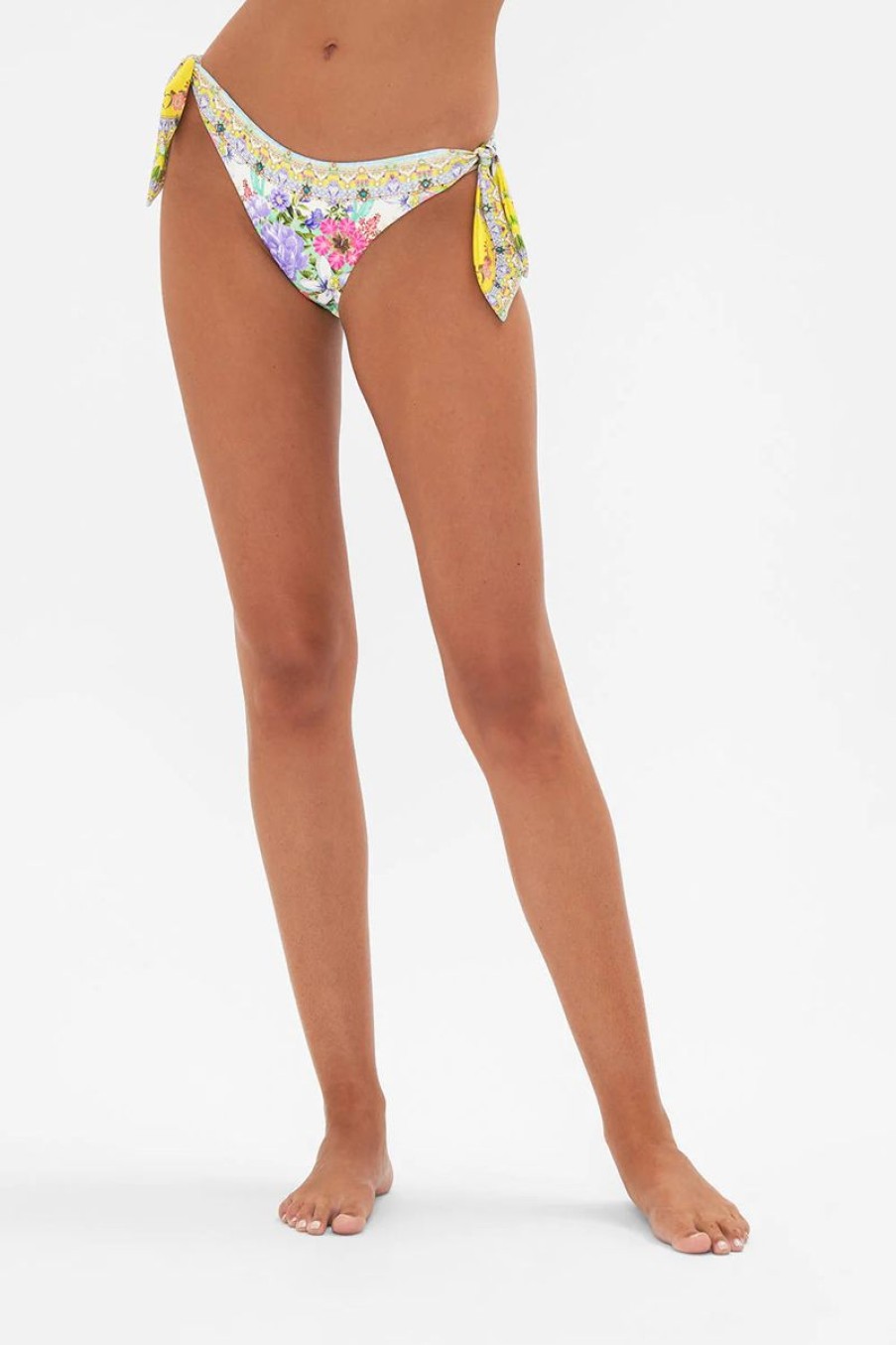 Women CAMILLA Swimwear & Coverups | Camilla Dip Front Bottom With Ties In Caterina Spritz