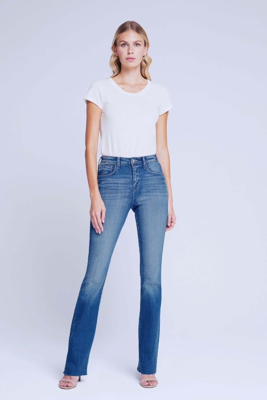 Women L'AGENCE Denim | L'Agence Ruth H/R Straight In Beringer