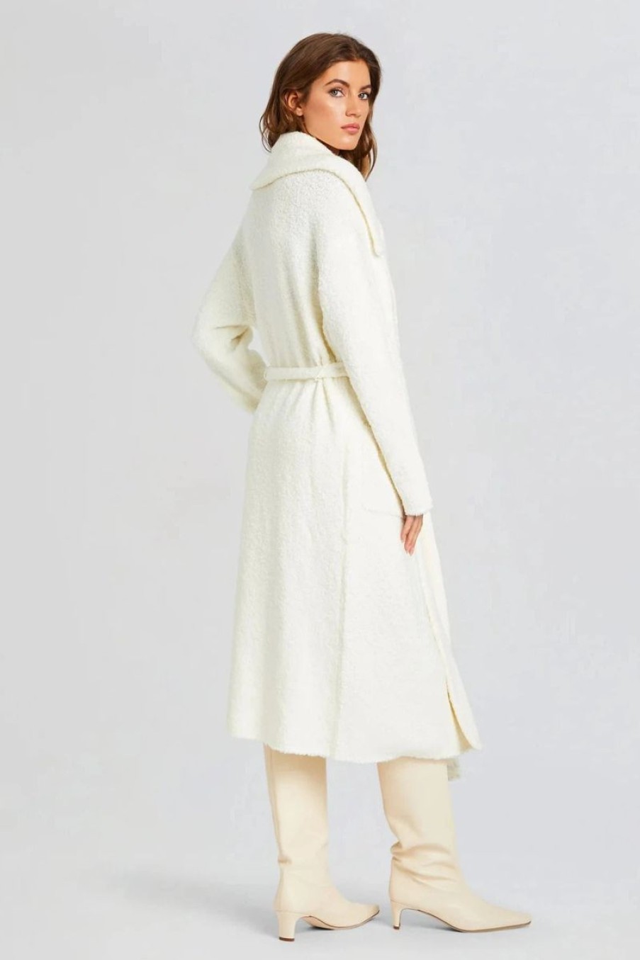 Women SEROYA Tops | Seroya Athena Robe In Winter White